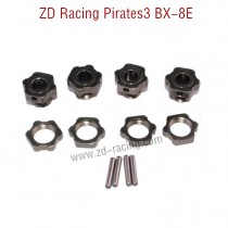 ZD Racing Pirates3 BX-8E 08421 Parts Hex Wheel Hub Mounts 8068