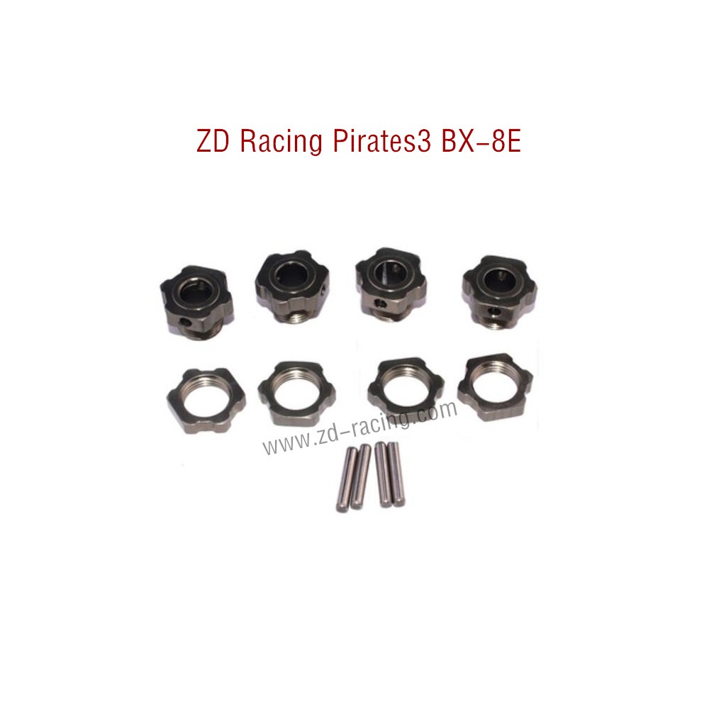 ZD Racing Pirates3 BX-8E 08421 Parts Hex Wheel Hub Mounts 8068