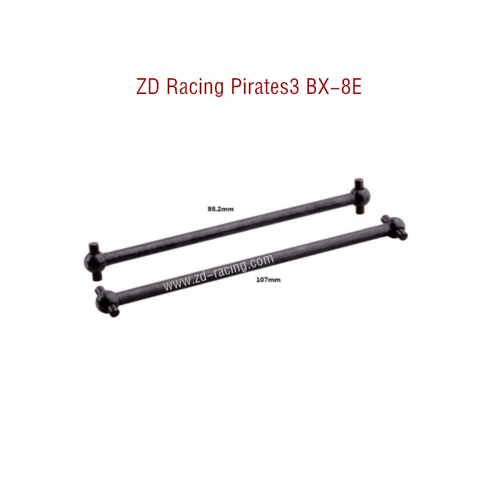 ZD Racing Pirates3 BX-8E 08421 Parts Horizontal Drive Shaft Front 8230