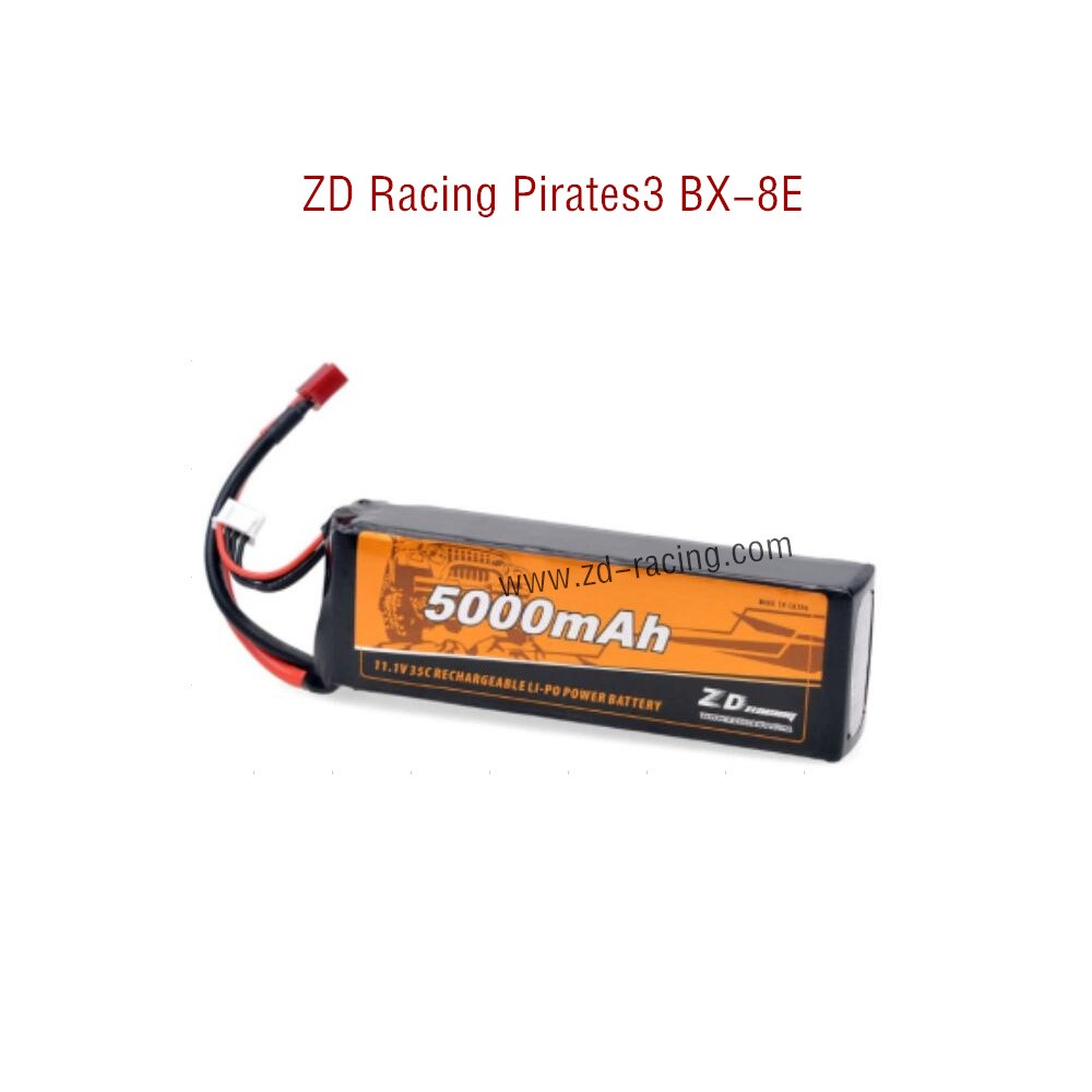 ZD Racing Pirates3 BX-8E 08421 Parts 11.1V 5000mAh 35C 3S Li-PO Battery 8606