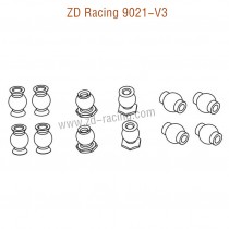 ZD Racing 9021-V3 Parts All Ball Heads 8024