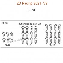 ZD Racing 9021-V3 Parts Button Head Screw Set 8078