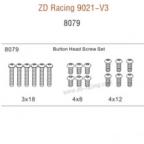 ZD Racing 9021-V3 Parts Button Head Screw set 8079