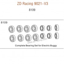 ZD Racing 9021-V3 Parts Complete Bearing Set for Electric Buggy 8109