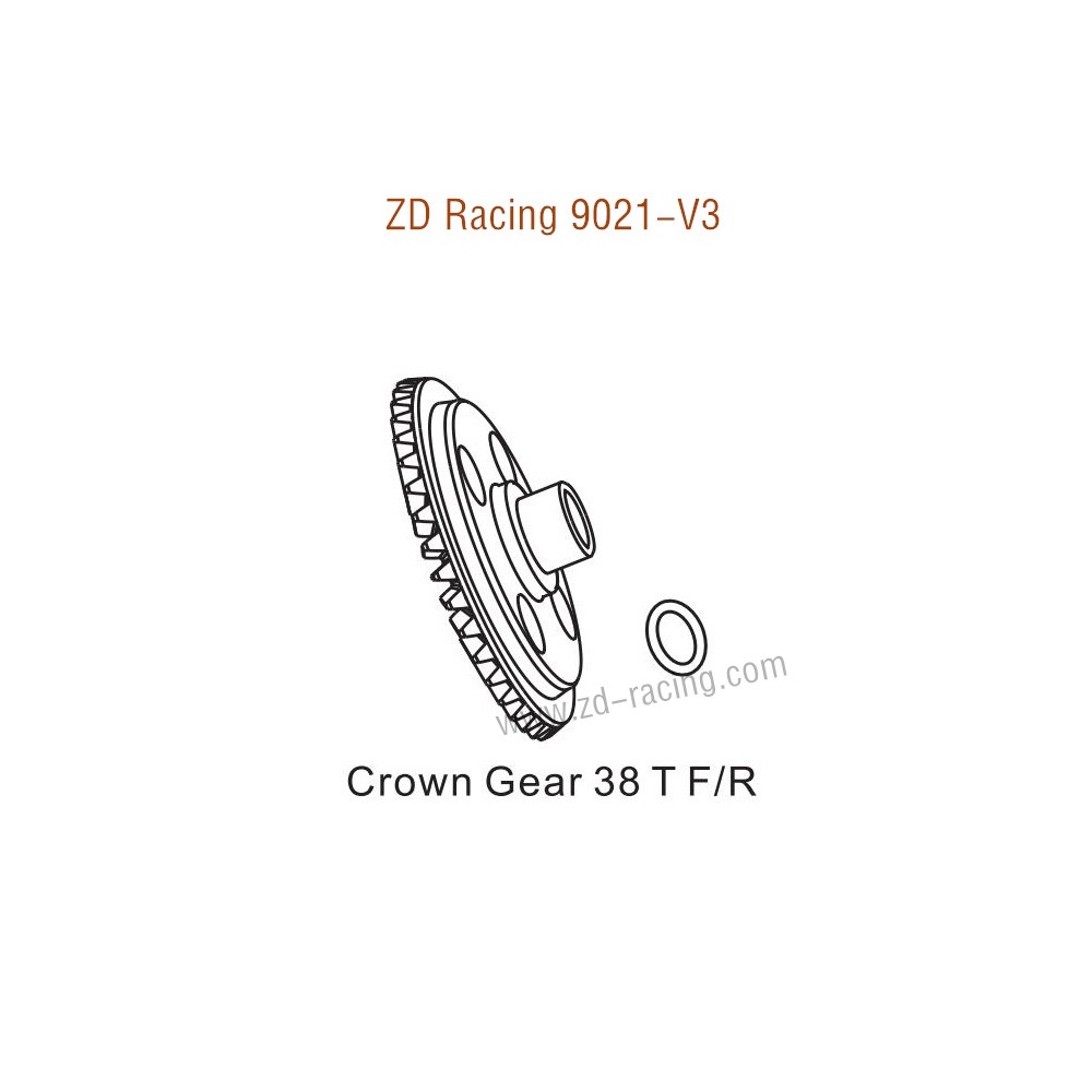 ZD Racing 9021-V3 Parts Crown Gear 38T front or Read 8215