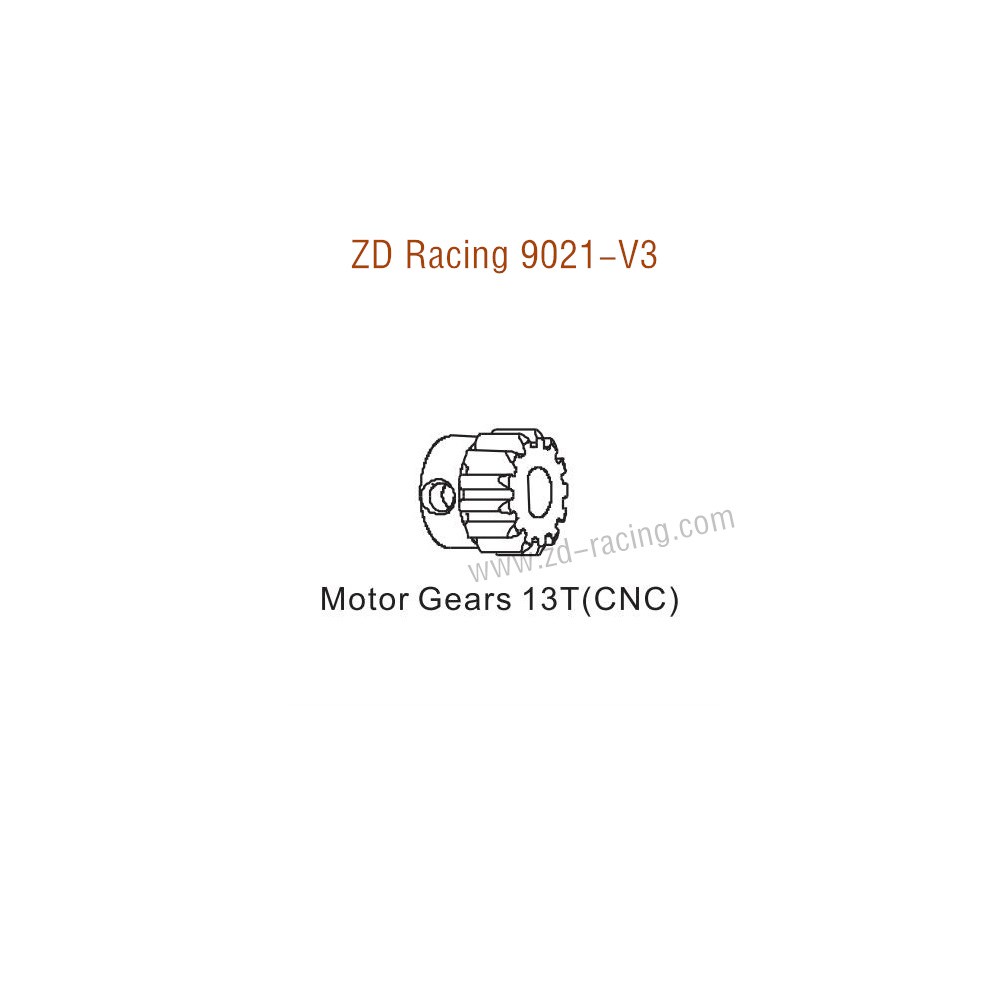 ZD Racing 9021-V3 Upgrade Parts Motor Gears 13T CNC 8195