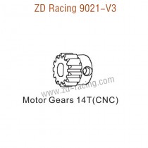 ZD Racing 9021-V3 Upgrade Parts Motor Gears 14T CNC 8450