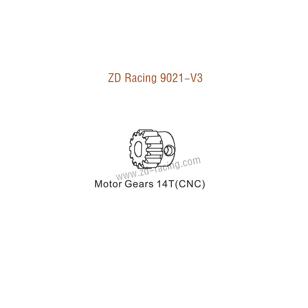 ZD Racing 9021-V3 Upgrade Parts Motor Gears 14T CNC 8450