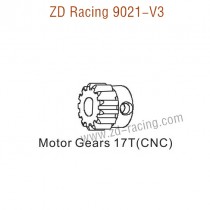 ZD Racing 9021-V3 Upgrade Parts Motor Gear 17T CNC 8452