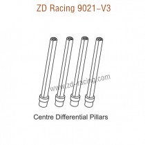 ZD Racing 9021-V3 Parts Center Differential Pillars 8166