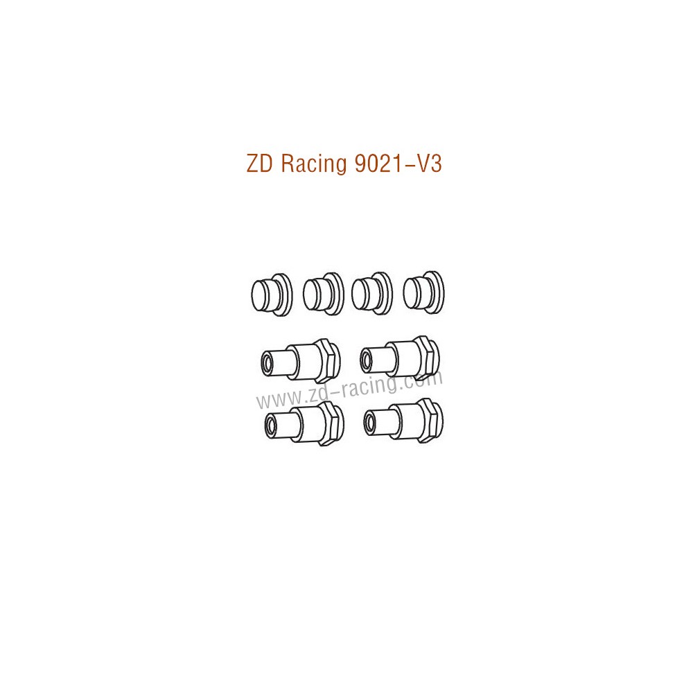 ZD Racing 9021-V3 Parts Shock Absorber Bushing 8007