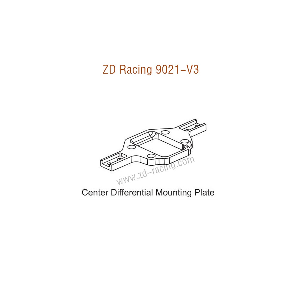 ZD Racing 9021-V3 Parts Center Differential Mounting Plate 8245