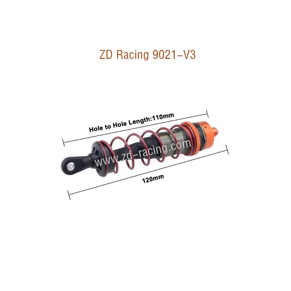 ZD Racing 9021-V3 Parts Front Shock Absorbers size