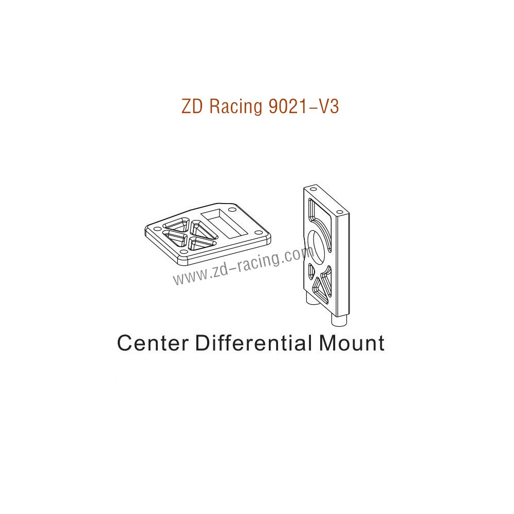 ZD Racing 9021-V3 Parts Center Differential Mount 8428