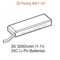 ZD Racing 9021-V3 Parts 3S 3000mAh 11.1V 35C Lipo Battery 8472