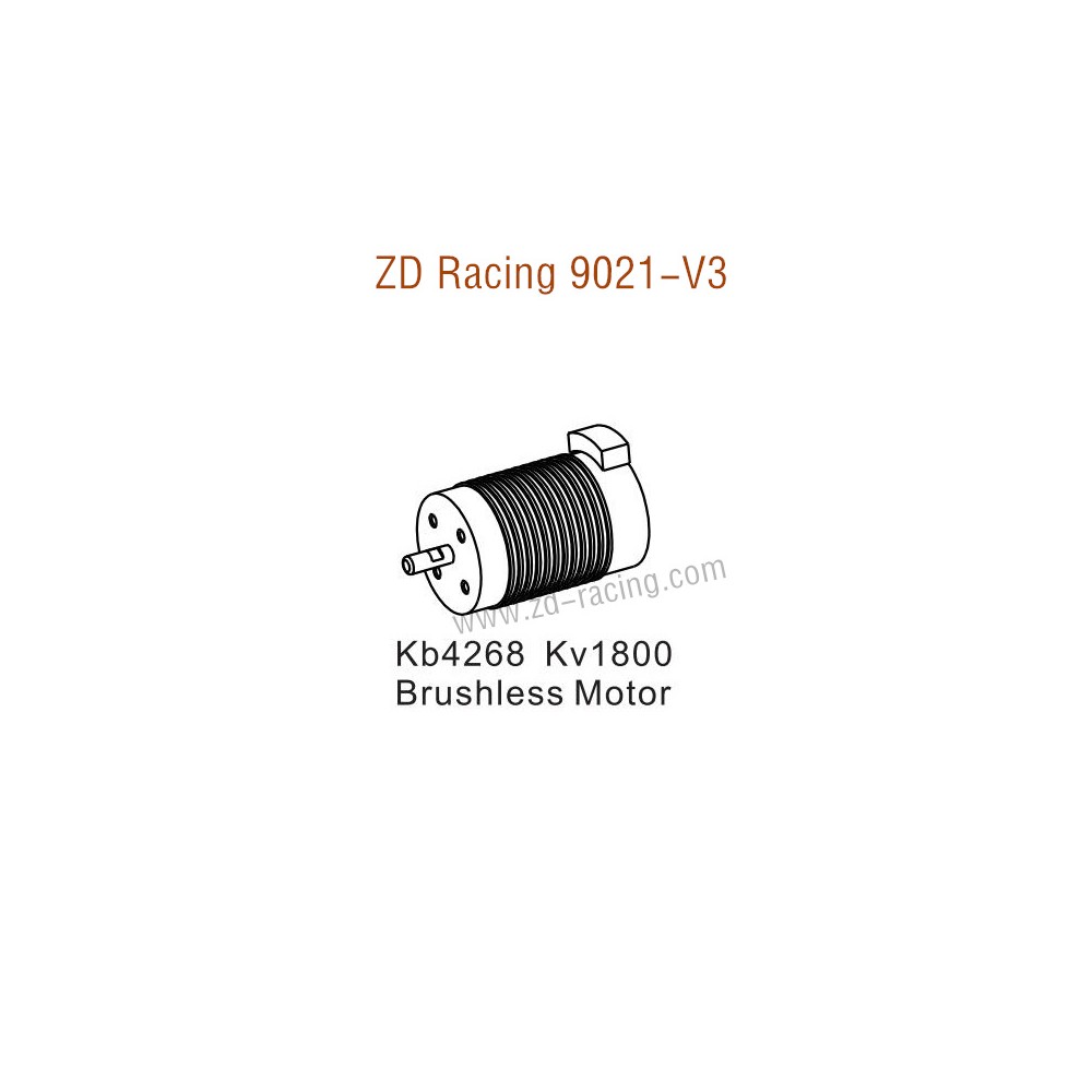 ZD Racing 9021-V3 Upgrade Parts Kb4268 KV 1800 Brushless Motor