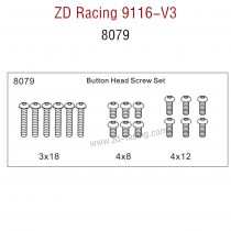 ZD Racing 9116-V3 Parts Monster Truck Parts Button Head Screw Set 8079