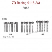 ZD Racing 9116-V3 Parts Monster Truck Parts Cap Screw Set 8083