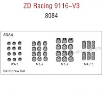 ZD Racing 9116-V3 Parts Monster Truck Parts Set Screw 8084