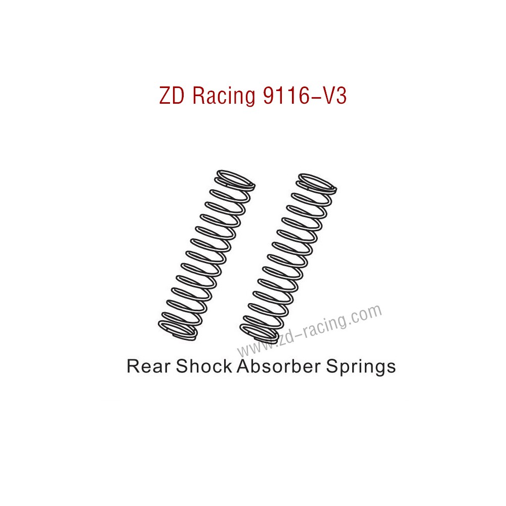 ZD Racing 9116-V3 Parts Rear Shock Absorber Springs 8004