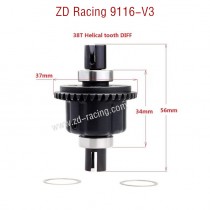 ZD Racing 9116-V3 Parts Monster Truck Parts Differential CNC 8008 size