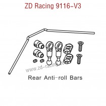 ZD Racing 9116-V3 Parts Rear Anti-Roll Bars 8043