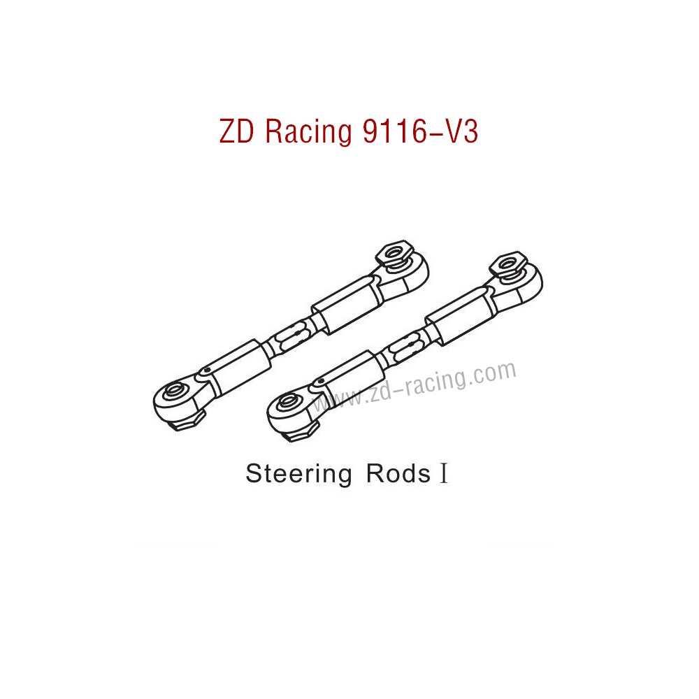 ZD Racing 9116-V3 Parts Steering Rods I 8125