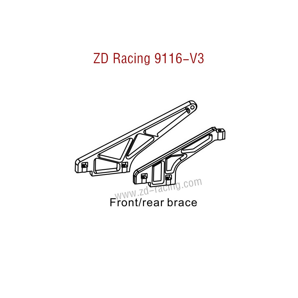 ZD Racing 9116-V3 Parts Front Rear Brace 8133