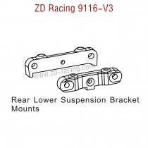 ZD Racing 9116-V3 Parts Rear Lower Suspension Bracket Mounts 9137