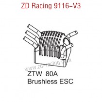 ZD Racing 9116-V3 Parts ZTW 80A Brushless ESC 8268