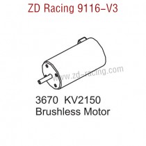 ZD Racing 9116-V3 Parts 3670KV 2150 Bruhless Motor 8471