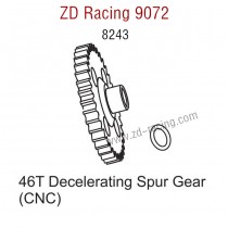 ZD Racing 9072 BX-8 Upgrade Parts 46T Decelerating Spur Gear CNC 8243