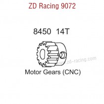 ZD Racing 9072 BX-8 Upgrade Parts 14T Motor Gear CNC 8450