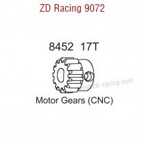 ZD Racing 9072 BX-8 Upgrade Parts 17T Motor Gear CNC 8452