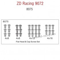 ZD Racing 9072 BX-8 Parts Flat Head and Cap Screw Set 8075