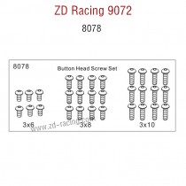 ZD Racing 9072 BX-8 Parts Button Head Screw Set 8078