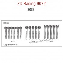 ZD Racing 9072 BX-8 Parts Cap Screw Set 8083