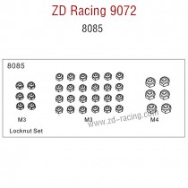 ZD Racing 9072 BX-8 Parts Locknut Set 8085