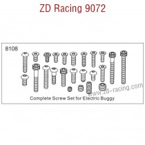 ZD Racing 9072 BX-8 Parts Complete Screw Set 8108