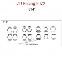 ZD Racing 9072 BX-8 Parts All Ball Heads 8141