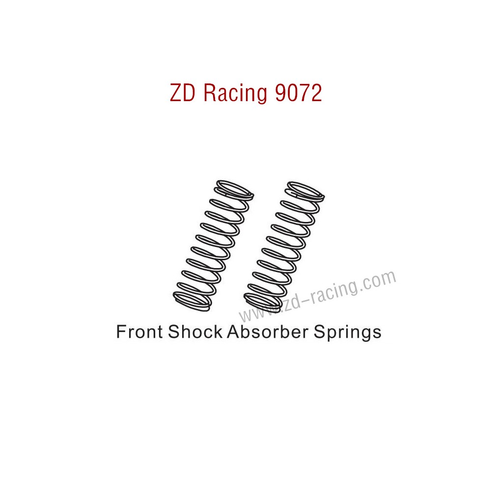 ZD Racing 9072 BX-8 Parts Front Shock Absorbers Springs 8003