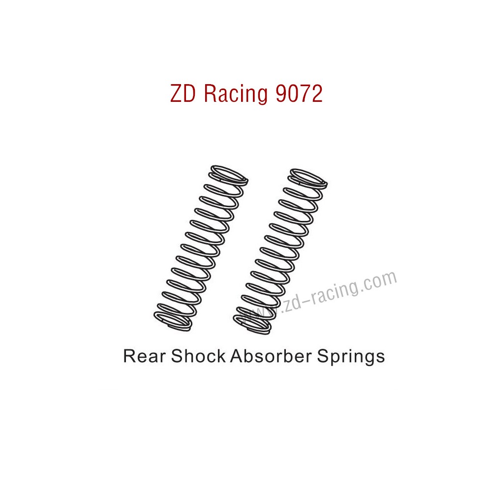 ZD Racing 9072 BX-8 Parts Rear Shock Absorbers Springs 8004