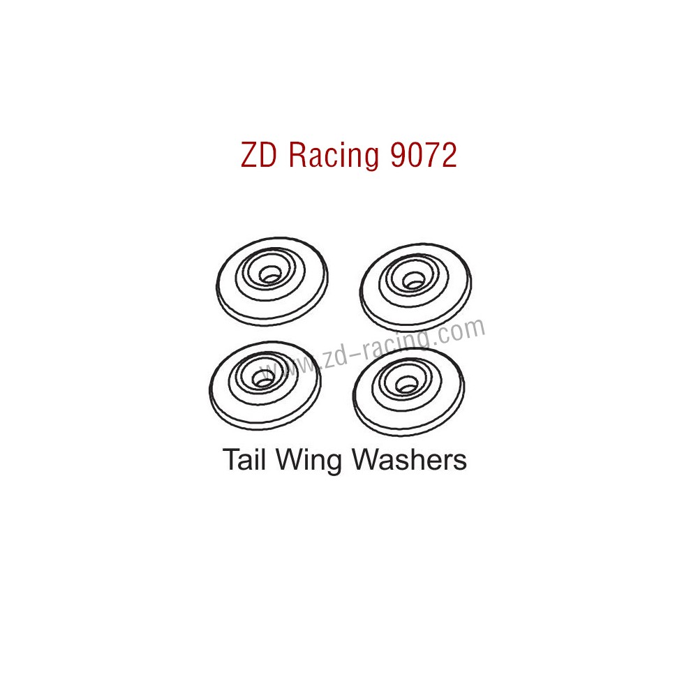 ZD Racing 9072 BX-8 Parts Tail Wing Washers 8053