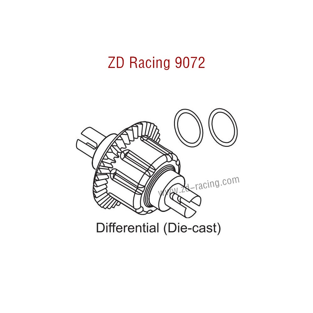 ZD Racing 9072 BX-8 Parts Differential Die Cast 8115