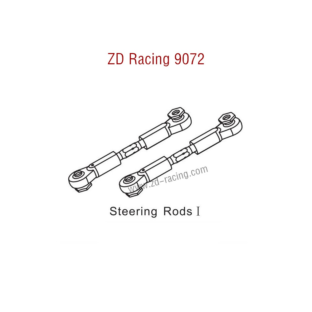 ZD Racing 9072 BX-8 Parts Steering Rods I 8125