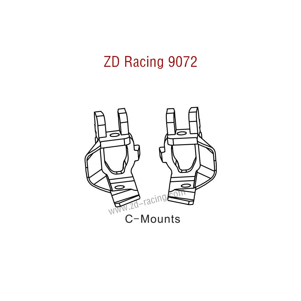 ZD Racing 9072 BX-8 Parts C-Mounts 8134