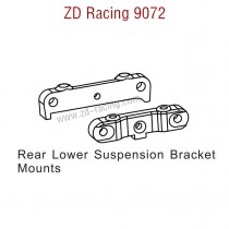 ZD Racing 9072 BX-8 Parts Rear Lower Suspension Bracket Mounts 8137