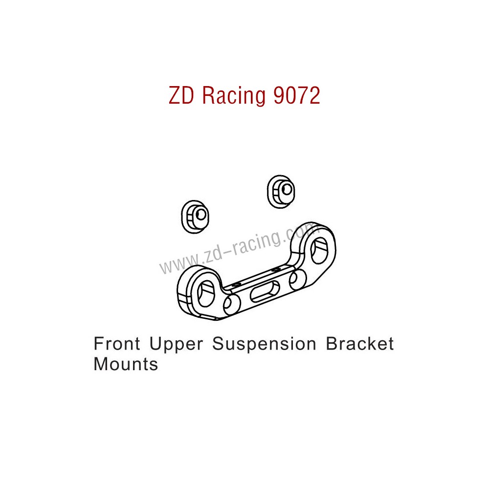 ZD Racing 9072 BX-8 Parts Front Upper Suspension Bracket Mounts 8139