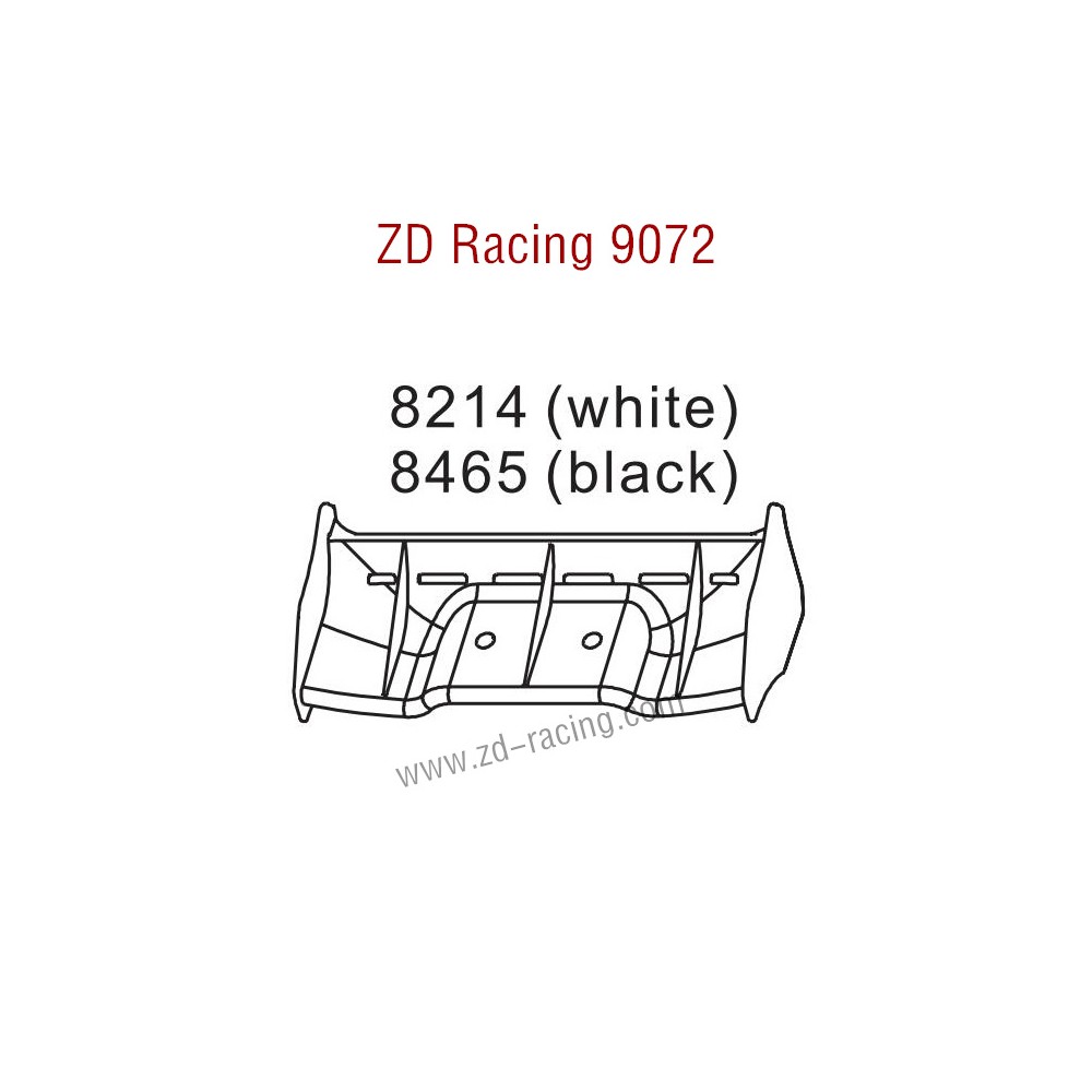 ZD Racing 9072 Pirates 2 Parts Tail Wing 8214