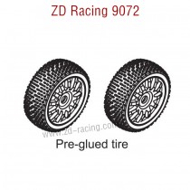 ZD Racing 9072 Pirates 2 Parts Pre-Guled Tire 8307